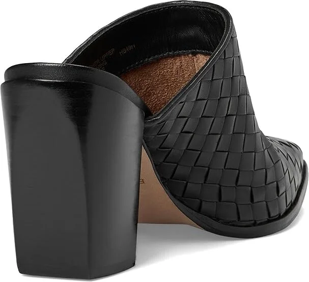 Bernardo Britt Woven High Women's Heels Black : 9.5 M, Leather - Image 4