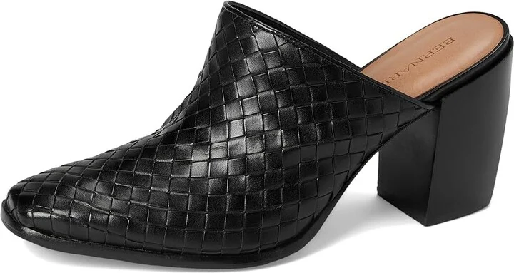 Bernardo Britt Woven High Women's Heels Black : 9.5 M, Leather - Image 5
