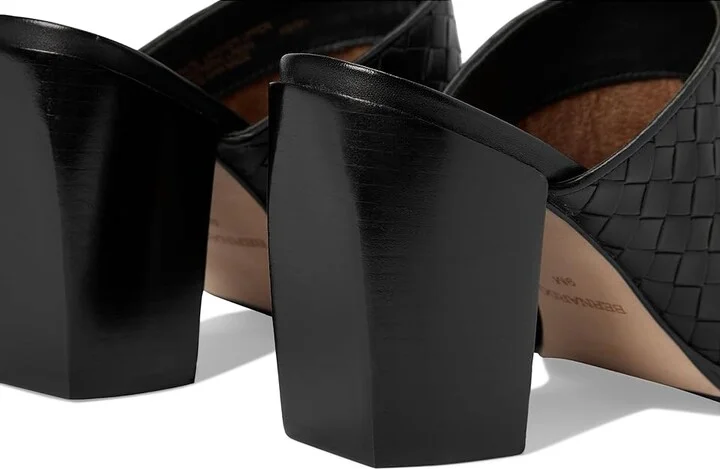 Bernardo Britt Woven High Women's Heels Black : 9.5 M, Leather - Image 7