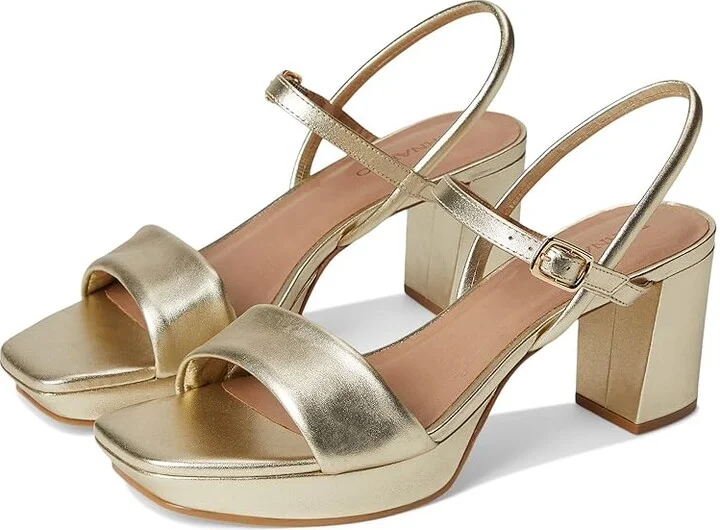 Bernardo Canto Women's Wedge Shoes Champagne : 11 M, Leather