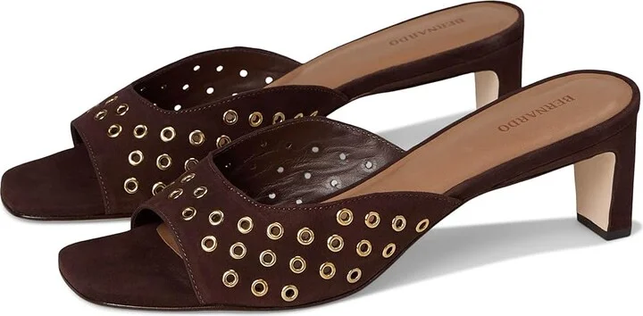 Bernardo Cenza Grommet Women's Sandals Dark Chocolate : 8 M, Leather