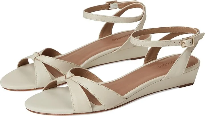 Bernardo Garcel Women's Wedge Shoes Eggshell : 7.5 M, Leather