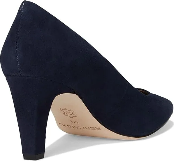 Bernardo Giselle High Women's Heels Dark Navy : 8 M, Suede - Image 4