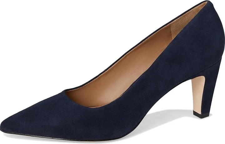 Bernardo Giselle High Women's Heels Dark Navy : 8 M, Suede - Image 5
