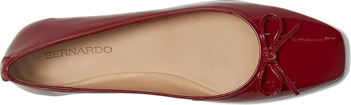 Bernardo Gwynn Women's Flat Shoes Dark Red Soft Patent : 6.5 M, Leather - Image 2