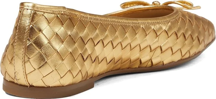 Bernardo Gwynn Woven Women's Shoes Gold : 6.5 M, Leather - Image 4