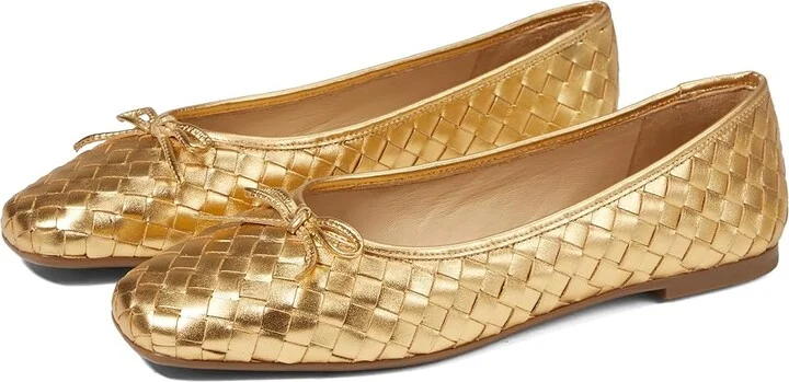 Bernardo Gwynn Woven Women's Shoes Gold : 6.5 M, Leather