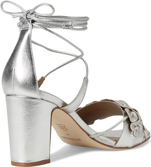 Bernardo Ieda Floral Women's Sandals Cipria : 10 M, Leather - Image 10