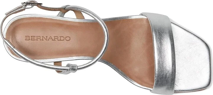 Bernardo Josei Women's Wedge Shoes Silver : 6 M, Leather - Image 2