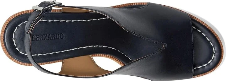 Bernardo Kuarta Women's Wedge Shoes Navy : 6 M, Leather - Image 2