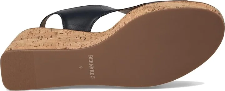 Bernardo Kuarta Women's Wedge Shoes Navy : 6 M, Leather - Image 3
