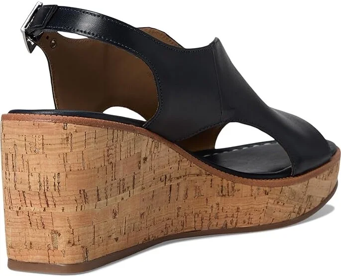 Bernardo Kuarta Women's Wedge Shoes Navy : 6 M, Leather - Image 4