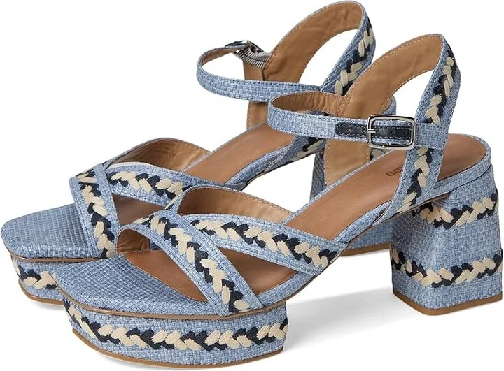 Bernardo Liana Women's Wedge Shoes Denim : 7.5 M, Synthetic