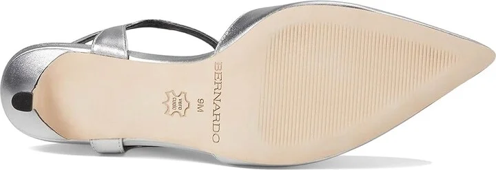 Bernardo Malta High Women's Heels Silver : 7 M, Leather - Image 3