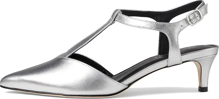 Bernardo Malta High Women's Heels Silver : 7 M, Leather - Image 5