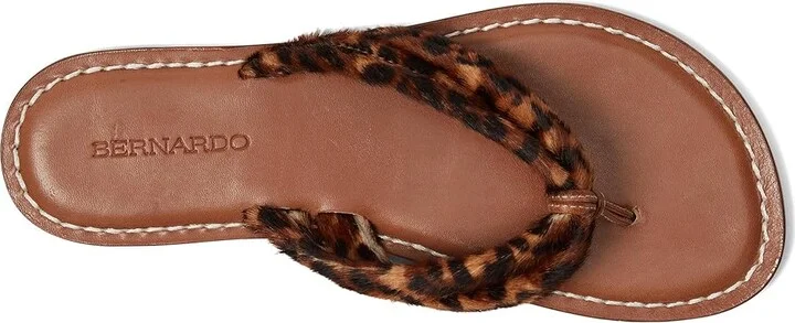 Bernardo Miami Haircalf Women's Wedge Shoes Natural Leopard : 7 M, Leather - Image 2