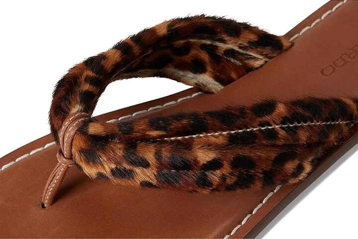 Bernardo Miami Haircalf Women's Wedge Shoes Natural Leopard : 7 M, Leather - Image 7
