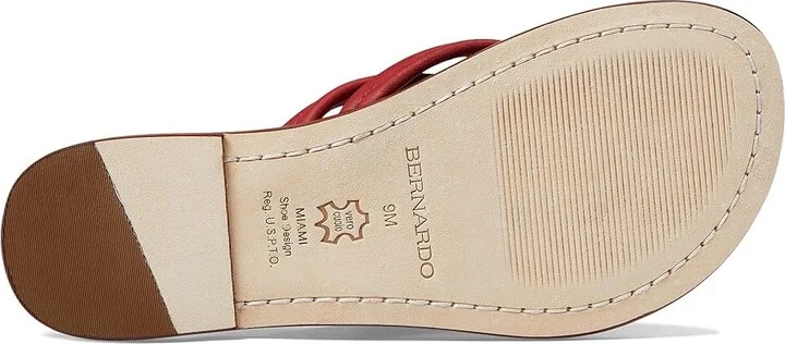 Bernardo Miami Sandal Women's Sandals Red Antique Calf : 6 M, Leather - Image 3