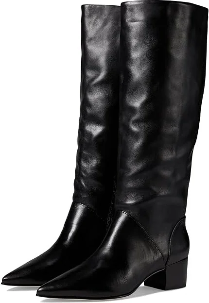 Bernardo Milano Women's Shoes Black Calf : 6.5 M, Leather/Suede