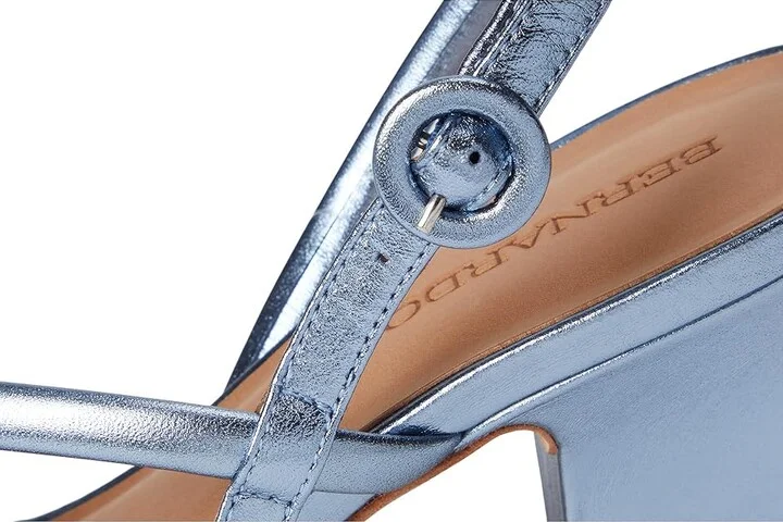 Bernardo Naples Women's Sandals Denim Metallic : 11 M, Leather - Image 7