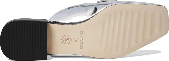 Bernardo Penny Women's Flat Shoes Silver : 9.5 M, Leather - Image 3