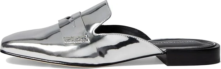 Bernardo Penny Women's Flat Shoes Silver : 9.5 M, Leather - Image 5