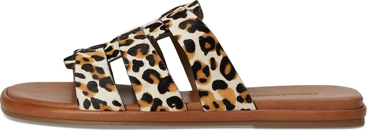 Bernardo Tamer Haircalf Women's Wedge Shoes Cream Leopard : 6 M, Leather - Image 6