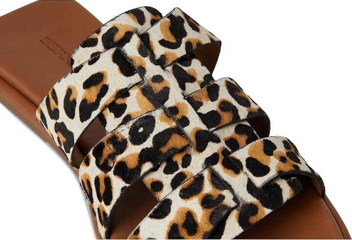 Bernardo Tamer Haircalf Women's Wedge Shoes Cream Leopard : 6 M, Leather - Image 7