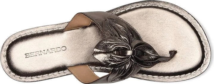 Bernardo Taormina Women's Sandals Pewter : 7 M, Leather - Image 2