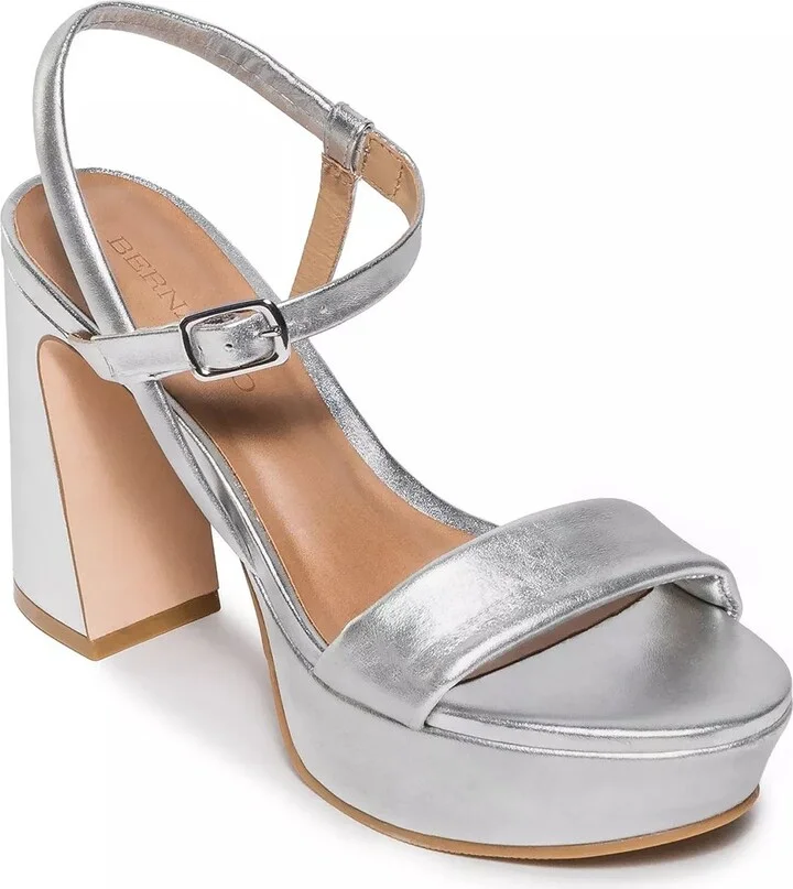Silver Metallic Leather