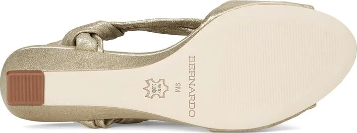 Bernardo Winifred Women's Sandals Champagne : 10 M, Leather - Image 3