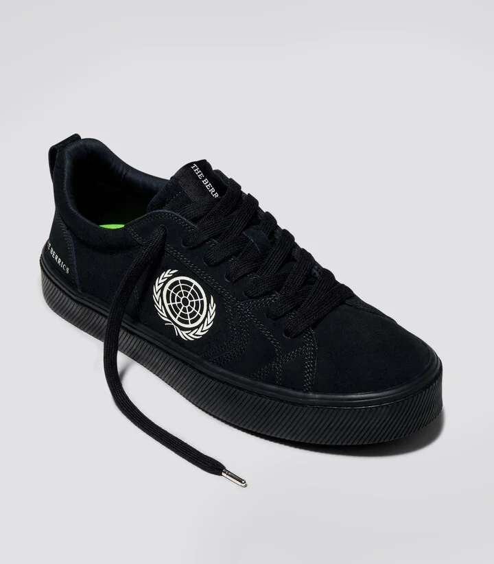 Berrics CATIBA PRO Low Skate Jet Black Suede Sneaker Men - Image 2