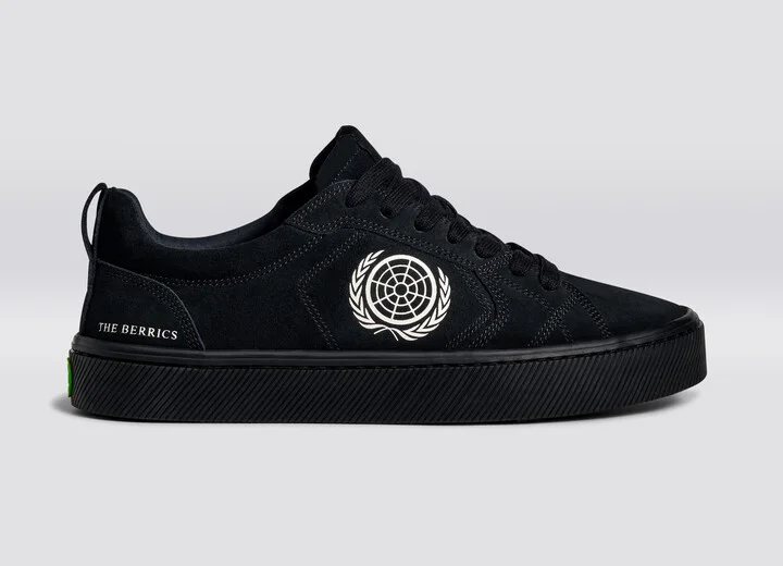 Berrics CATIBA PRO Low Skate Jet Black Suede Sneaker Men - Image 3