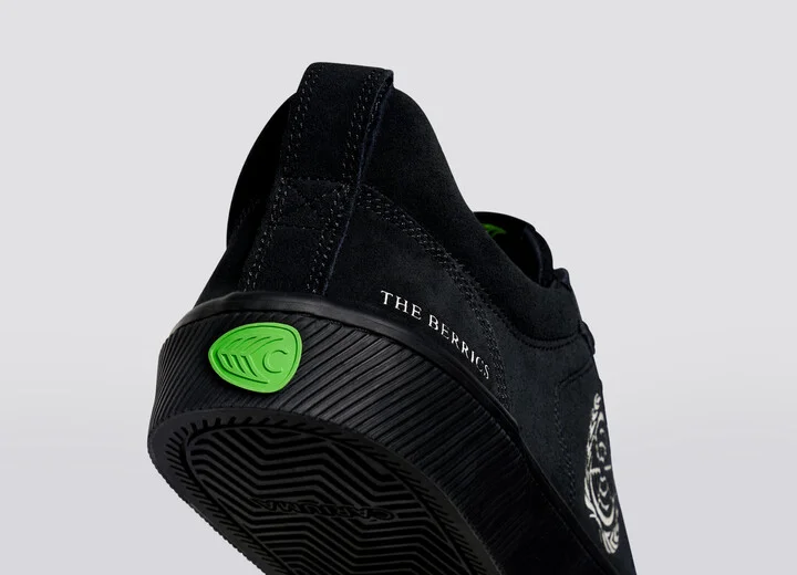Berrics CATIBA PRO Low Skate Jet Black Suede Sneaker Men - Image 7