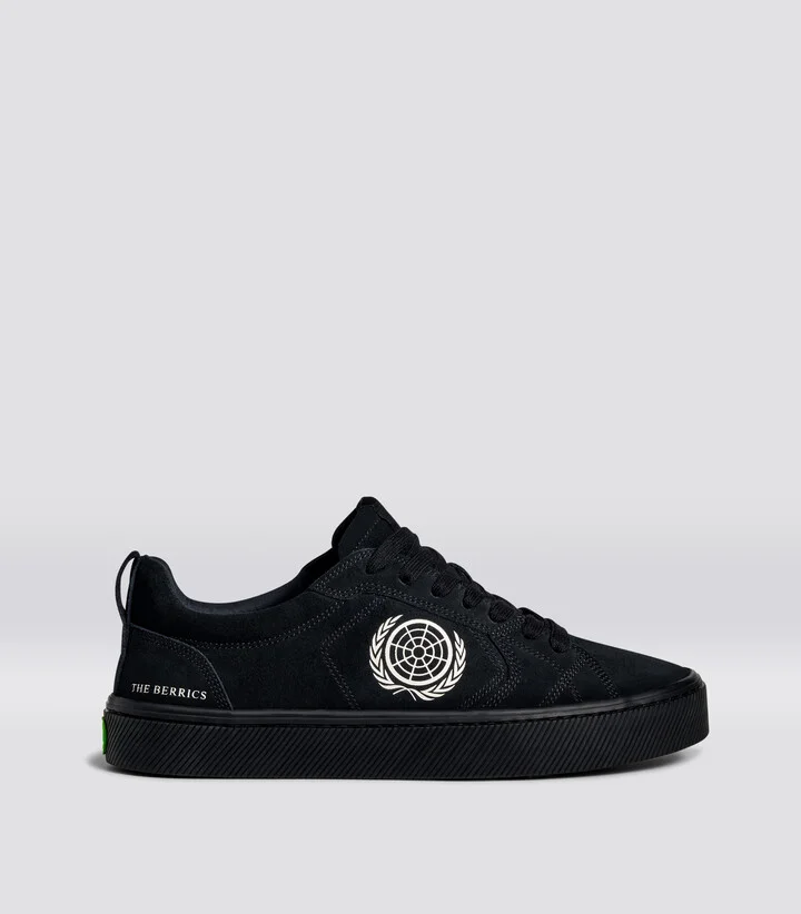 Berrics CATIBA PRO Low Skate Jet Black Suede Sneaker Men