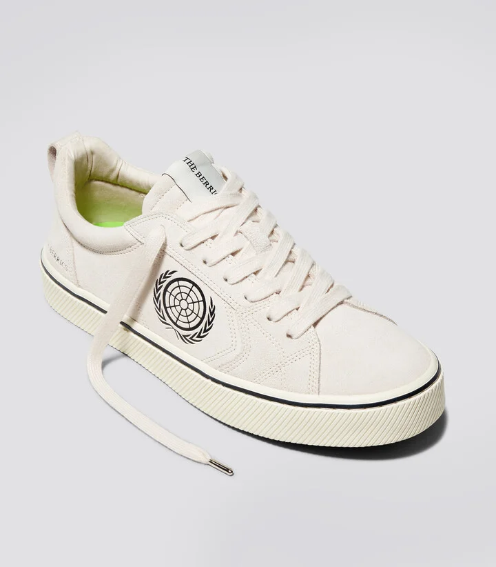 Berrics CATIBA PRO Low Skate Vintage White Suede Sneaker Men - Image 2