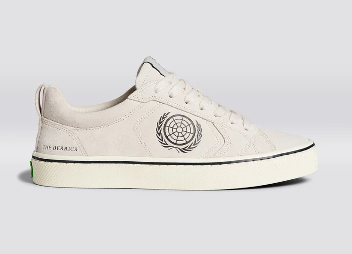 Berrics CATIBA PRO Low Skate Vintage White Suede Sneaker Men - Image 3
