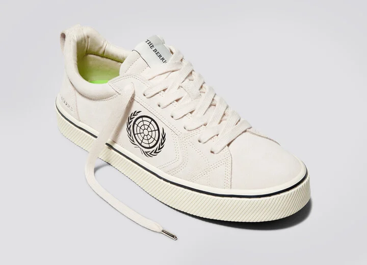 Berrics CATIBA PRO Low Skate Vintage White Suede Sneaker Men - Image 4