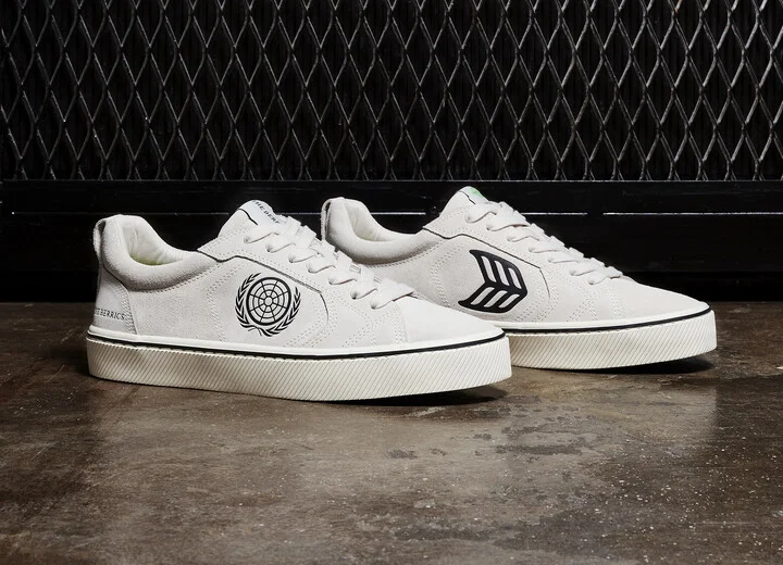 Berrics CATIBA PRO Low Skate Vintage White Suede Sneaker Men - Image 5