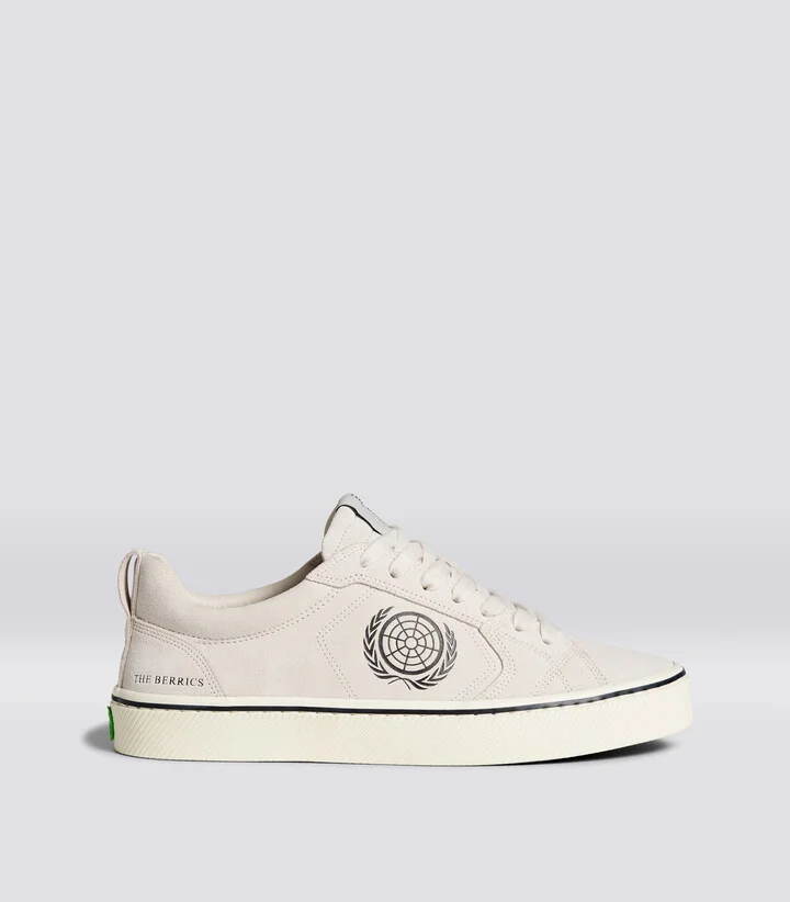 Berrics CATIBA PRO Low Skate Vintage White Suede Sneaker Men