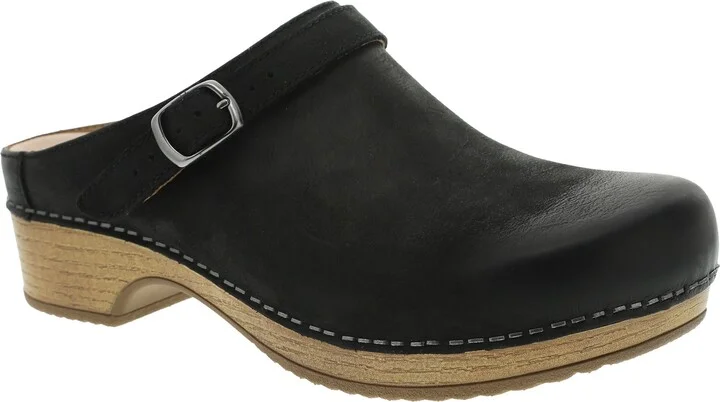 Black Burnished Nubuck Leather