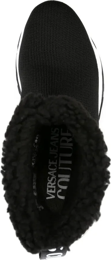 Berry knitted high-top sneakers - Image 4