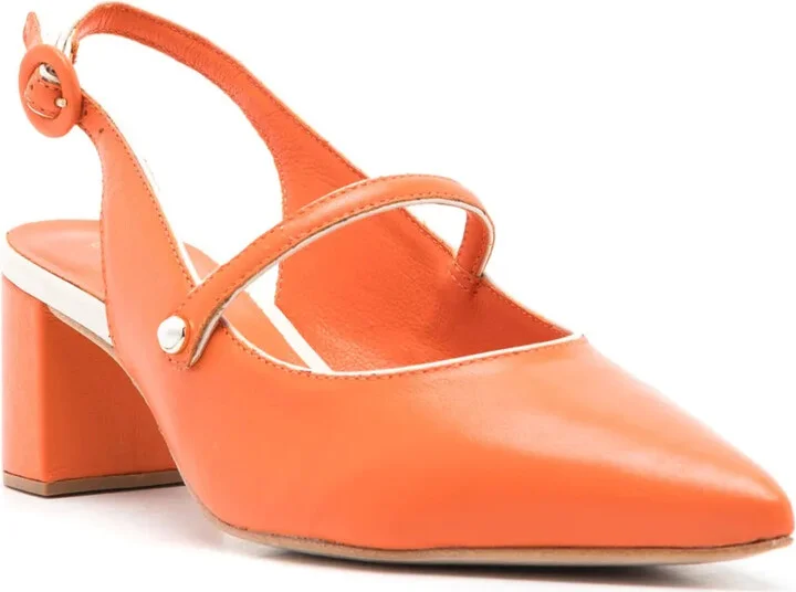 Bertha 40mm pointed-toe leather pumps - Image 2