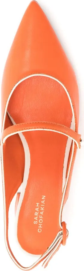 Bertha 40mm pointed-toe leather pumps - Image 4