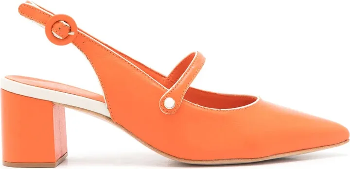 Bertha 40mm pointed-toe leather pumps