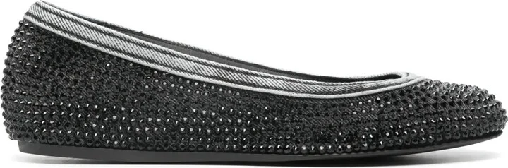 Bess crystal-embellished ballerina shoes