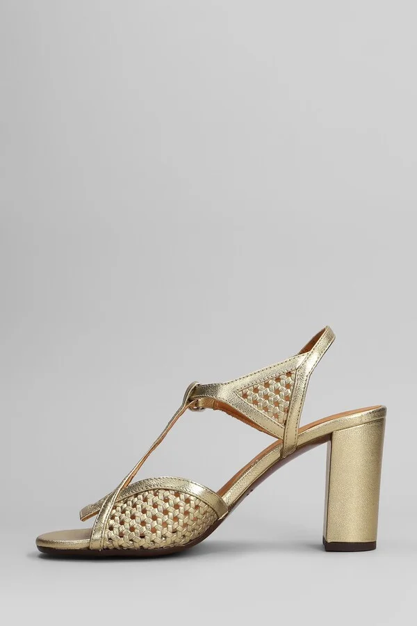Bessy 46 Sandals In Gold Leather - Image 3