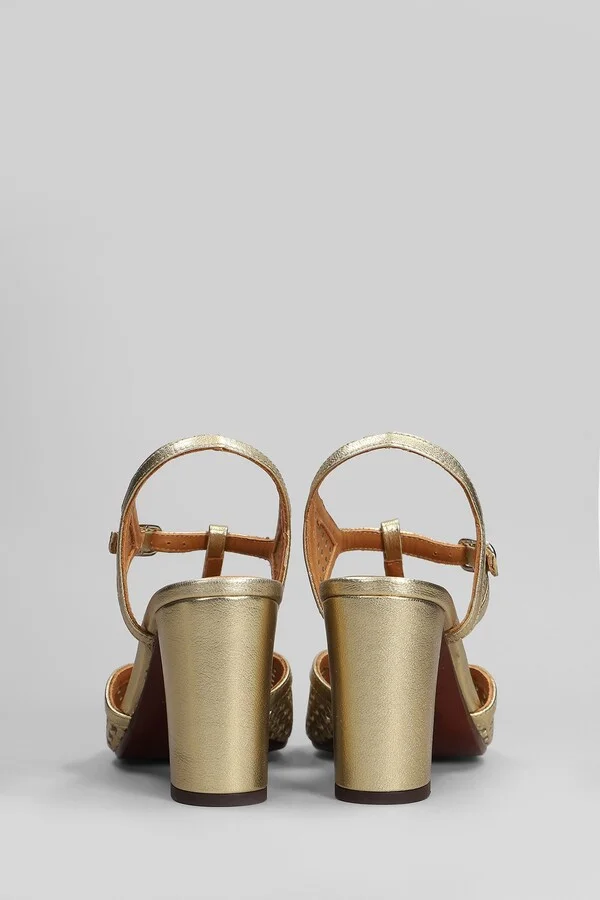 Bessy 46 Sandals In Gold Leather - Image 4