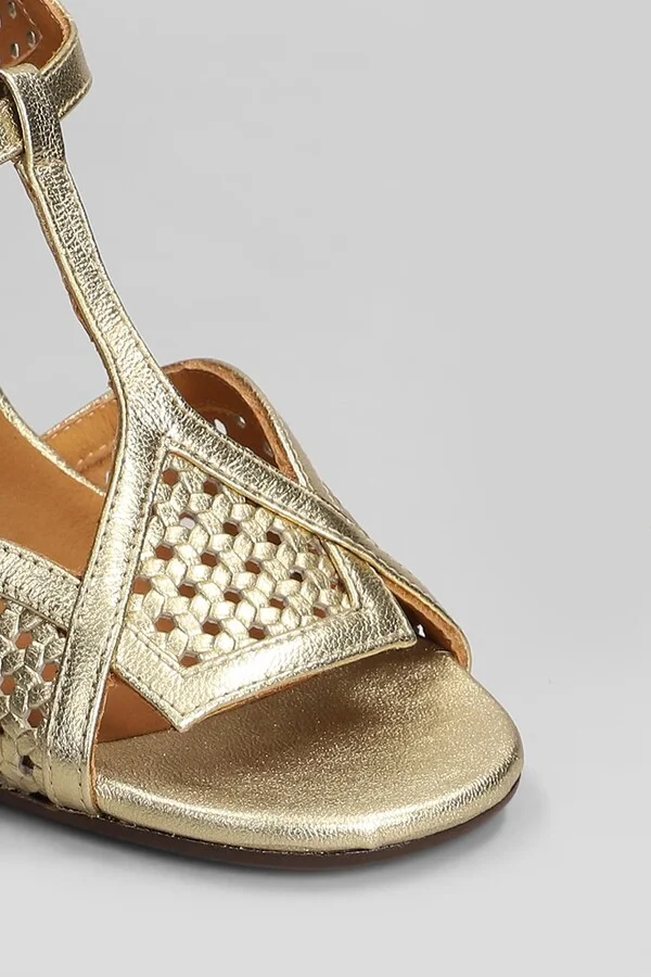 Bessy 46 Sandals In Gold Leather - Image 5