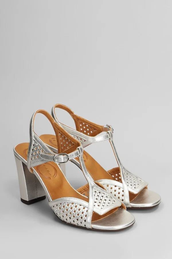 Bessy 46 Sandals In Silver Leather - Image 2